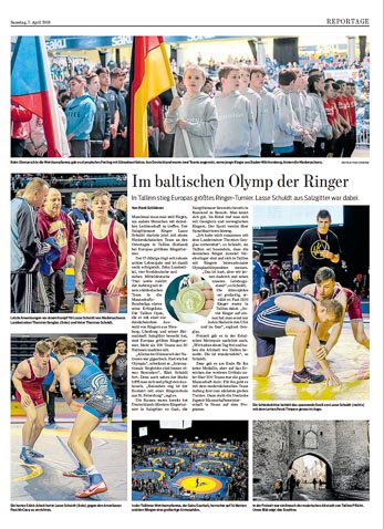 Reportage in Mantel der Braunschweiger Zeitung